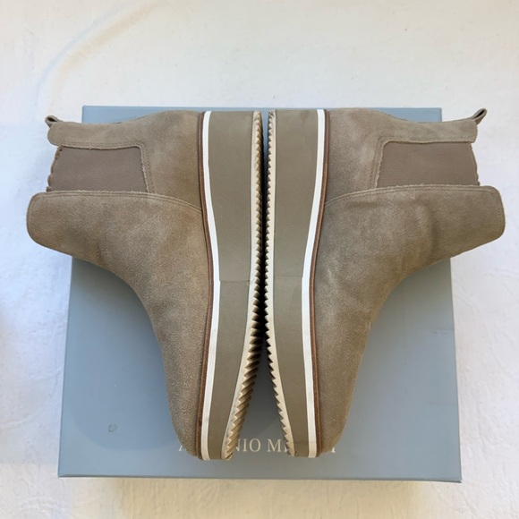 ANTONIO MELANI Brexton Tan Suede Platform ankle Boots - Picture 12 of 14